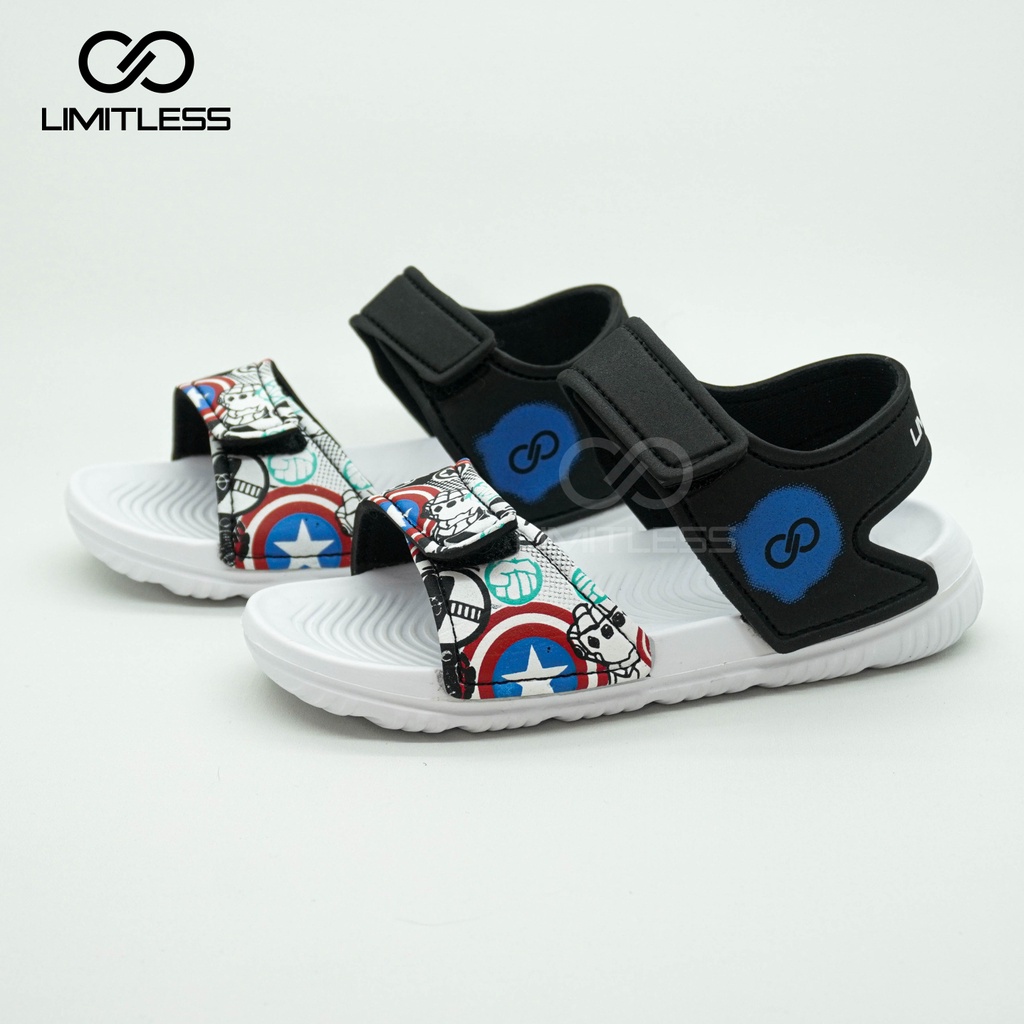 Sepatu Sendal Anak Cowok Karakter Army Sandal Anak Laki Slip On Captain America Sandal Gunung Anak Balita Ringan