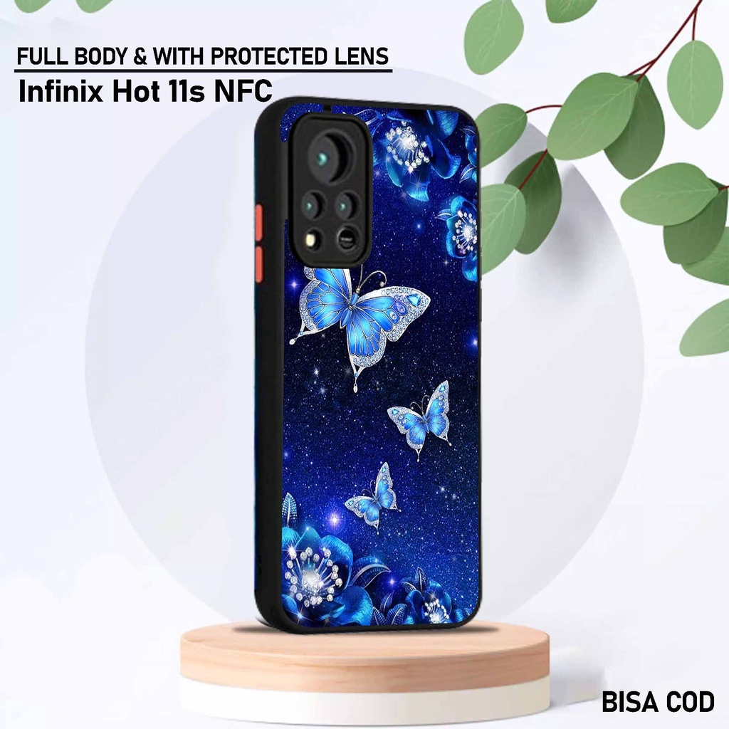 Softcase Dove Infinix Hot 11s Nfc - Motif [ Buterfly 1 ] - Silikon Protec camera Infinix Hot 11s Nfc
