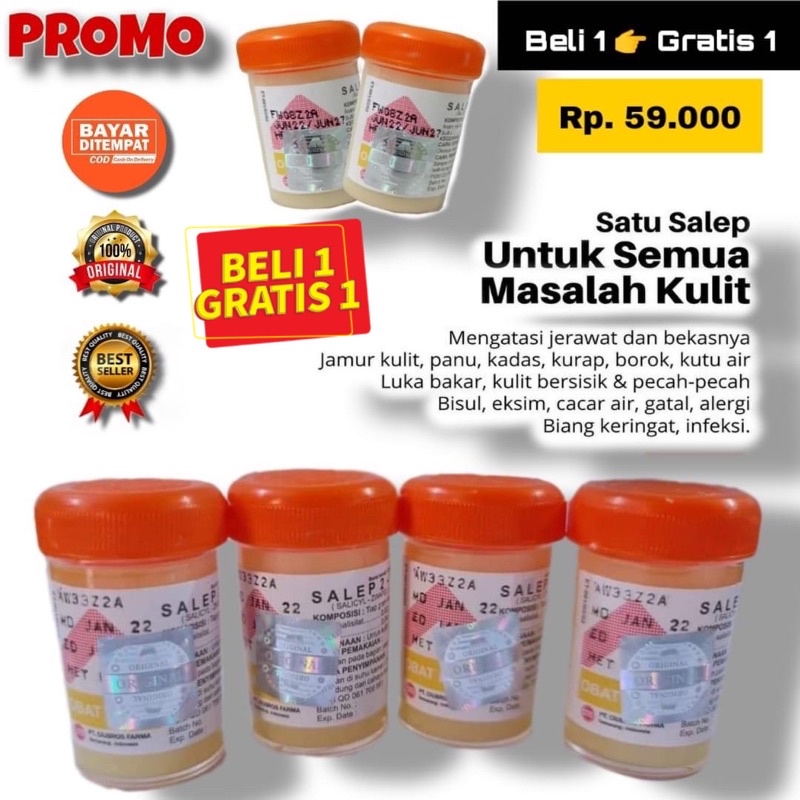 [Beli 1 Gratis 1 ] Salep Gatal Zwafel 24 Asli Original 100% | Obat Saleb Gatel Panu Kadas Kurap Kutu Air Eksim Scabies Selangkangan