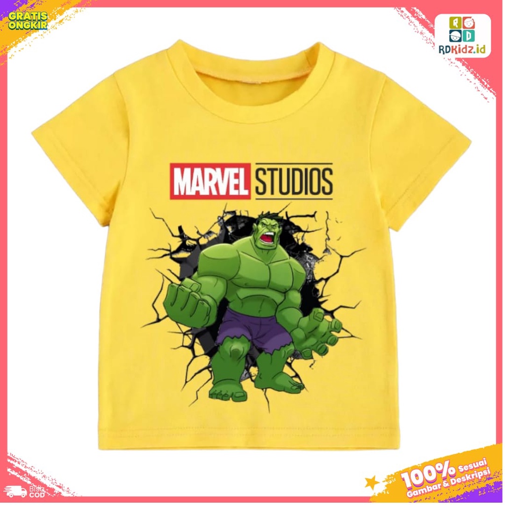 Rdkidzid  Atasan Anak Laki Laki Kaos Anak Laki Laki  Baju Anak Cowok Karakter Hulk