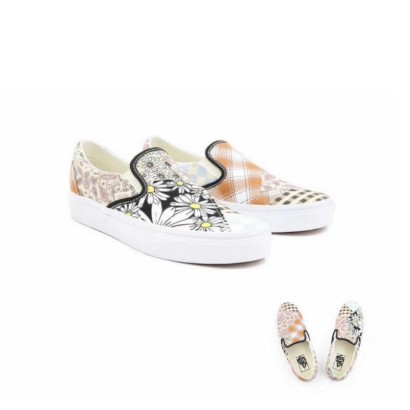 Sepatu Vans Slip On Meadow Patchwork Original