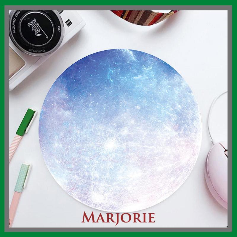 Mousepad planet warna Pad Laptop/Komputer Bulat Anti Slip-MJD