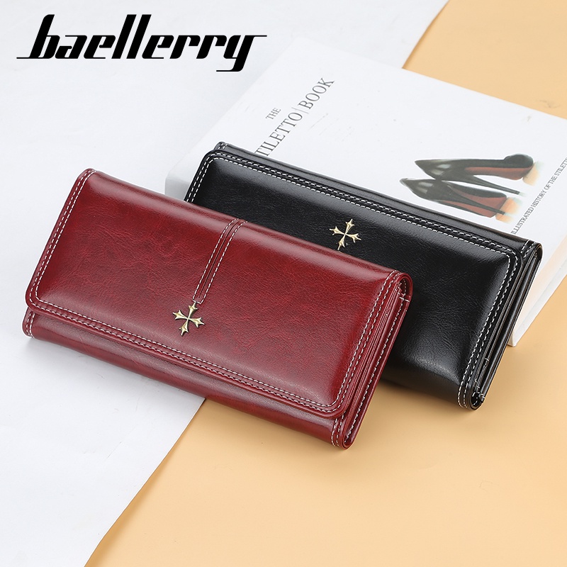 BAELLERRY N1826 Dompet Wanita Panjang Bahan Kulit PU Leather Premium WATCHKITE WKOS