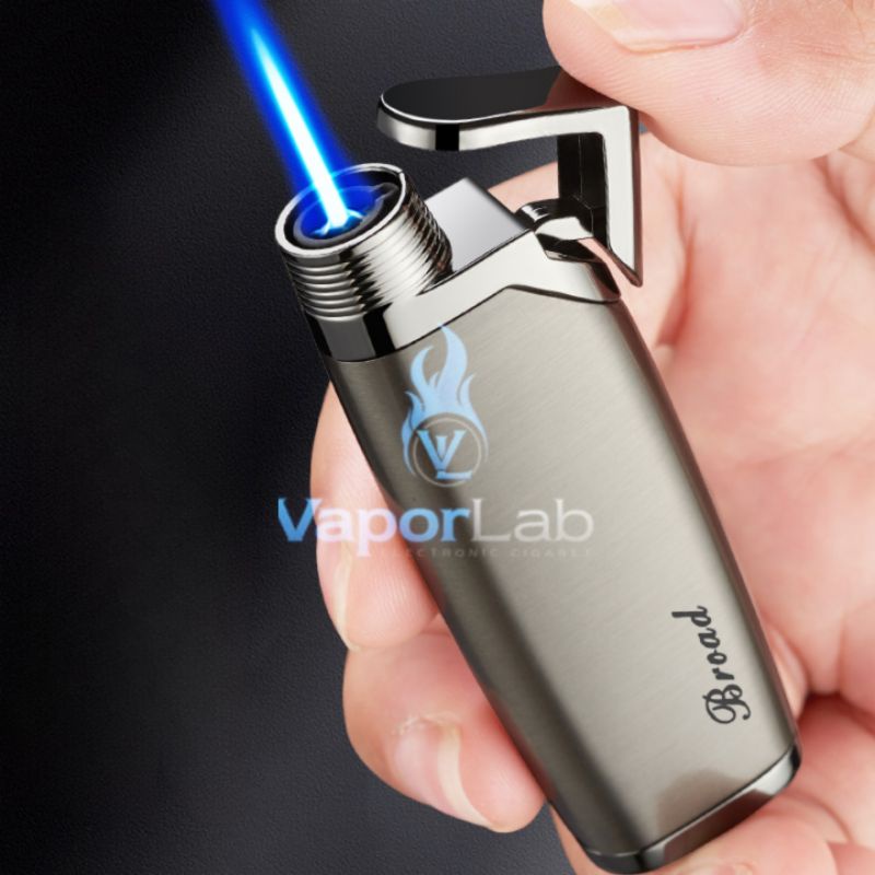 mancis korek api bara las BROAD blue jet torch gift lighter polos murah