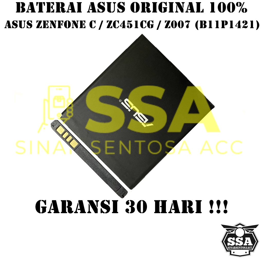 Baterai Original 100% Asus Zenfone C ZC451CG Z007 4C B11P1421 HP Batre Batrai Battery Ori Garansi Awet