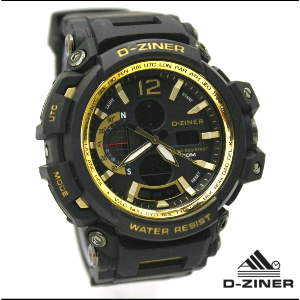 JAM TANGAN PRIA DZINER 8228 D-ZINER 8228 ORIGINAL ANTI AIR