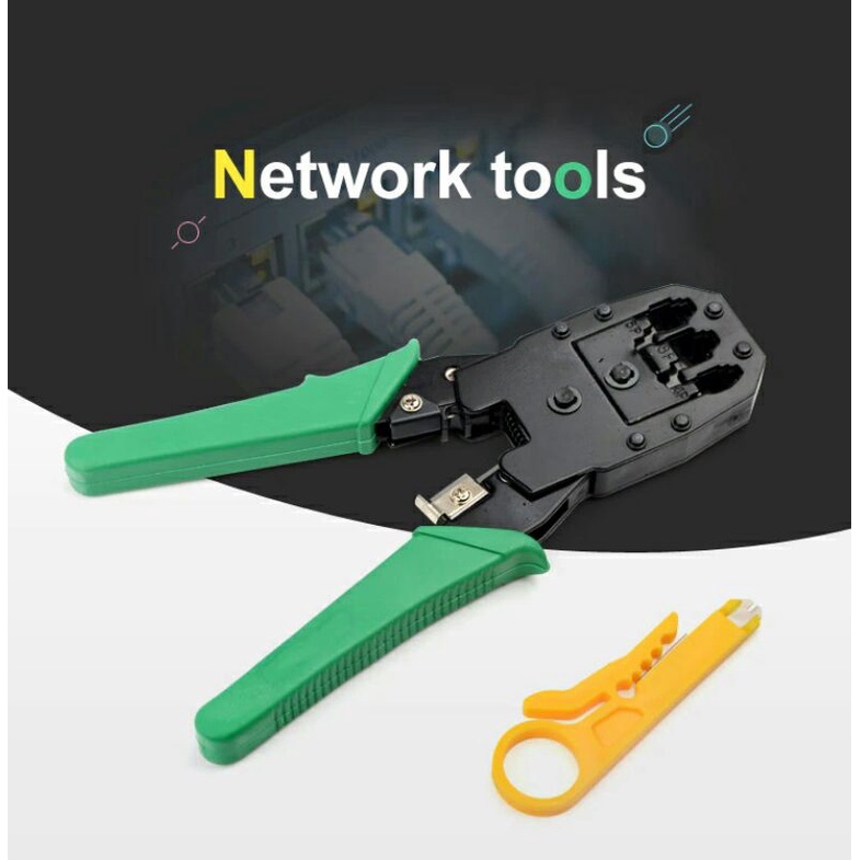 Tang Crimper Kabel LAN Plier Network Cable RJ45 RJ-11 tf-315 Green