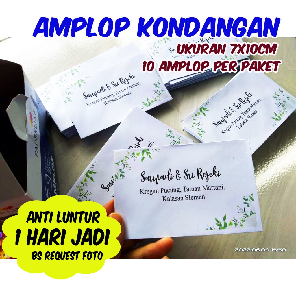 

ELDESIGN!! AMPLOP CUSTOM KONDANGAN