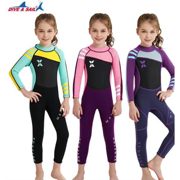 Baju Renang Anak Neoprene 2.5MM Dive and Sail Wetsuit Snorkling Diving