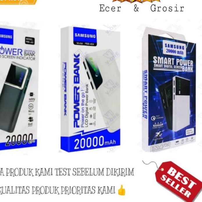 11.11✔️MM - POWERBANK POWER BANK SAMSUNG 20000mah PBB 403 PBB 404 PBB 405 MURAH KAPASITAS 20000 mAh 