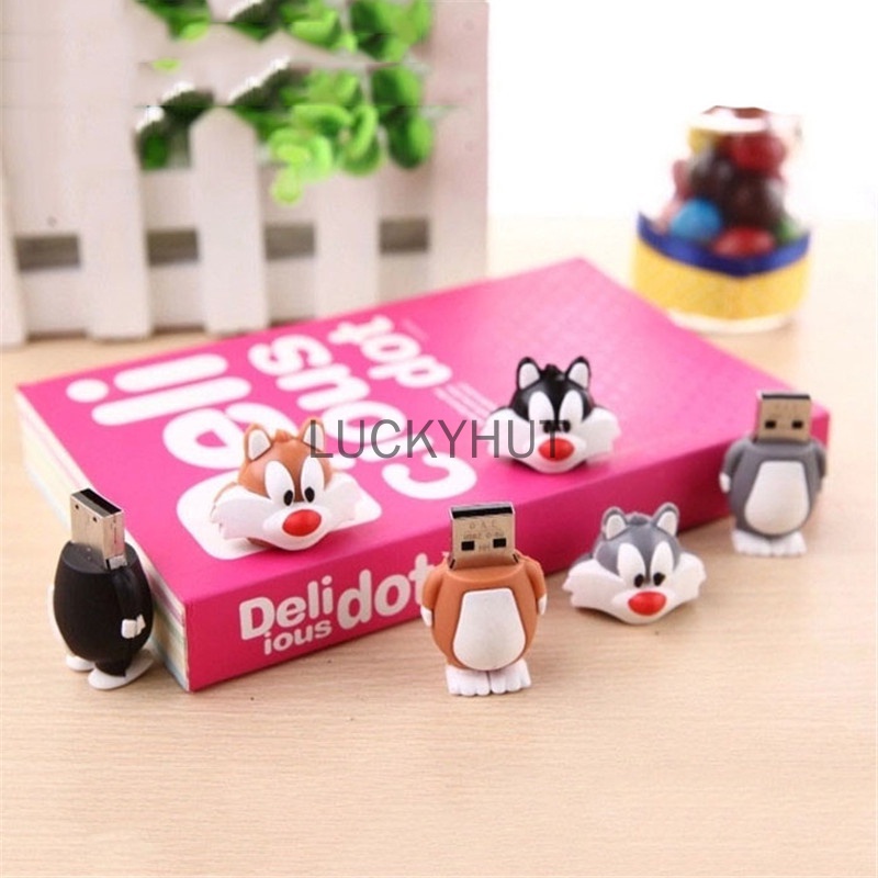 Pendrive Standing Tupai Hitam / Coklat / Abu-Abu 1TB 2TB / 1TB / 32GB / 64GB / 16GB / 32GB