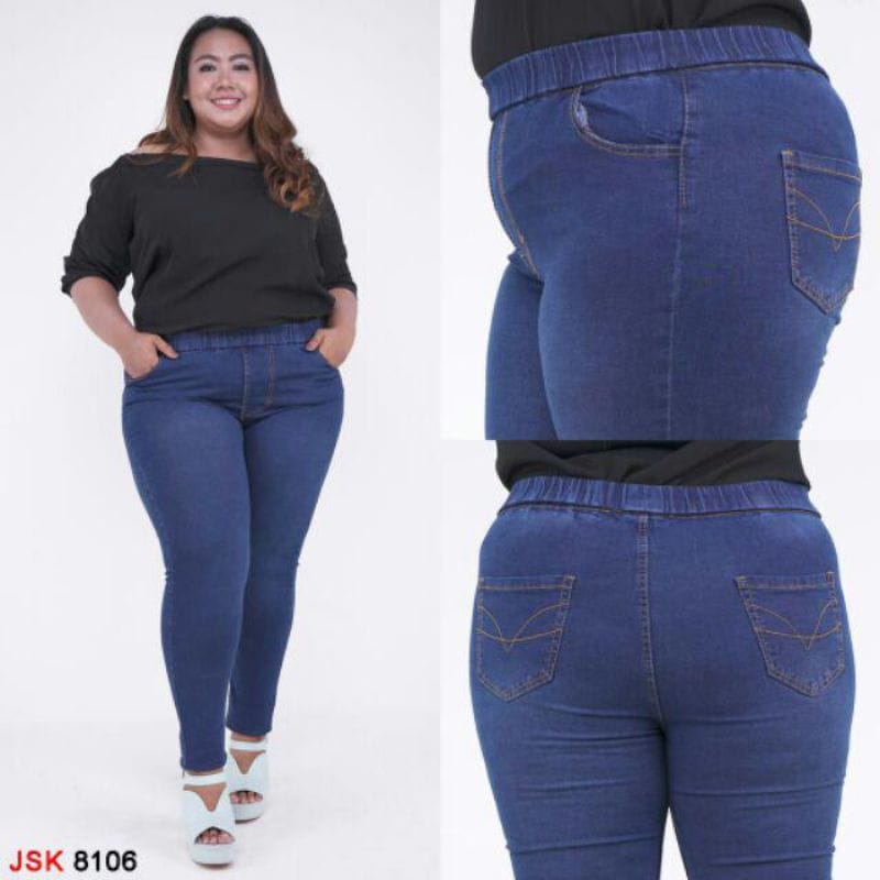 BIG SIZE SUPER JUMBO CELANA PANJANG WANITA KARET MELAR