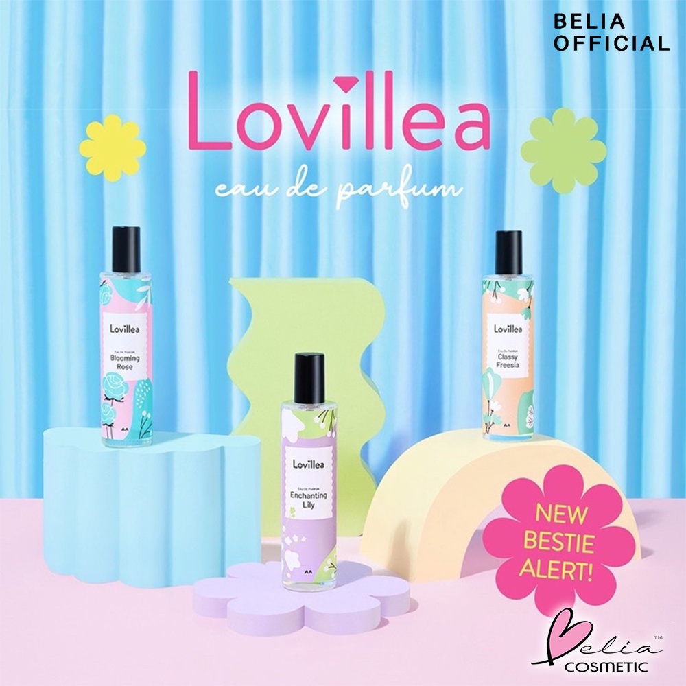 ❤ BELIA ❤ LOVILLEA Eau De Parfum 100ml | Blooming Rose | Enchanting Lily | Classy Freesia | Parfum Remaja | Minyak Wangi | BPOM