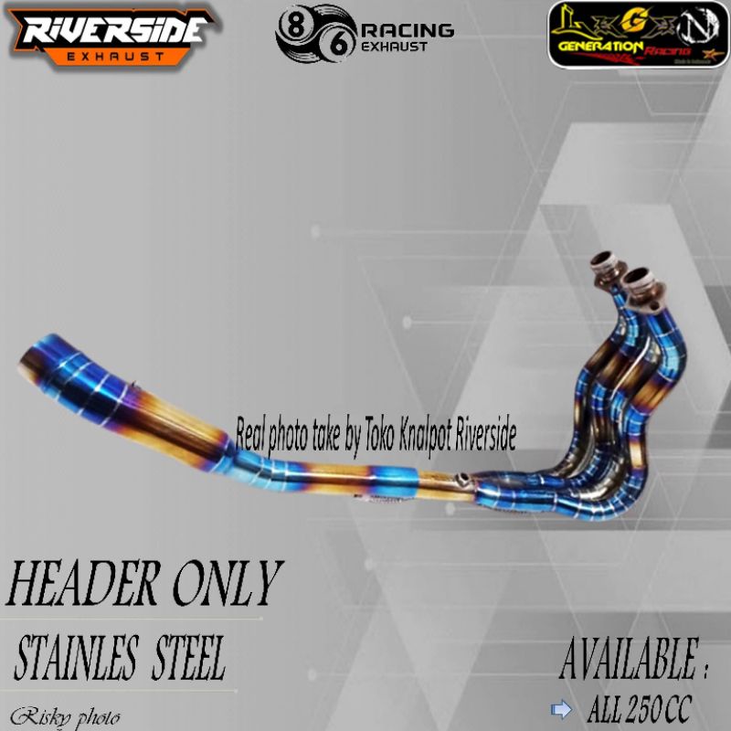 Header / Leheran racing 2-4-1 available underbelly [ Kolong ] and side [ samping ] ninja 250 fi r 25