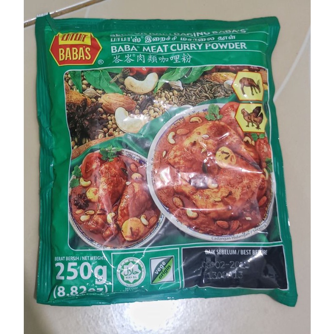 

Baba's meat curry powder 250g