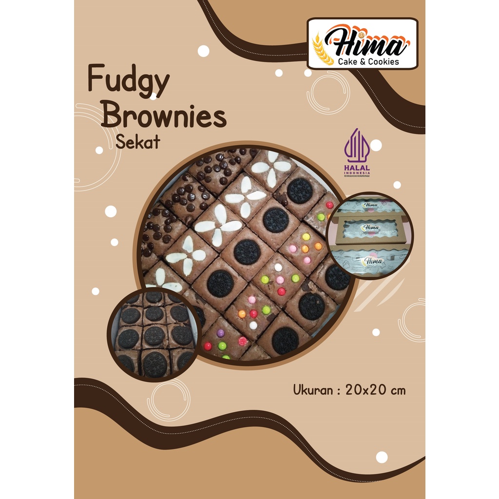 

Fudgy Brownies Sekat Large