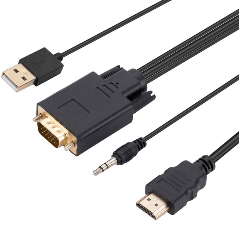 Btsg Kabel VGA Ke 6Feet (Pria Ke Male) Dengan Konektor Untuk Monitor Komputer, Desktop, Laptop