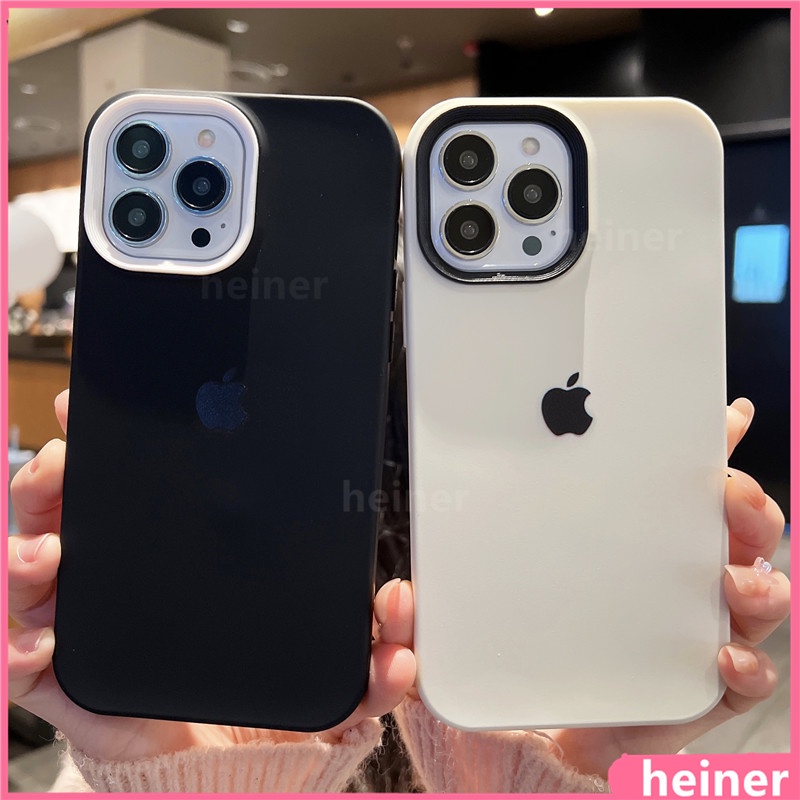 3in1 Case Bahan Silikon Untuk IPhone 14 13 12 11 Pro MAX Plus X XS MAX XR 7 8 Plus SE 2020