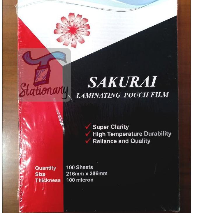

～ QAK Plastik Laminating Sakurai A4 (21,6 x 30,6cm). Best Seller～