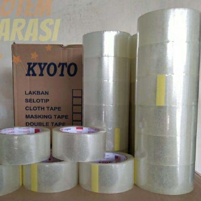 

11.11✔️KYOTO cloth tape clear 48mm x 90yard lakban benin 2inch 1Pack / 6Pcs|KD9