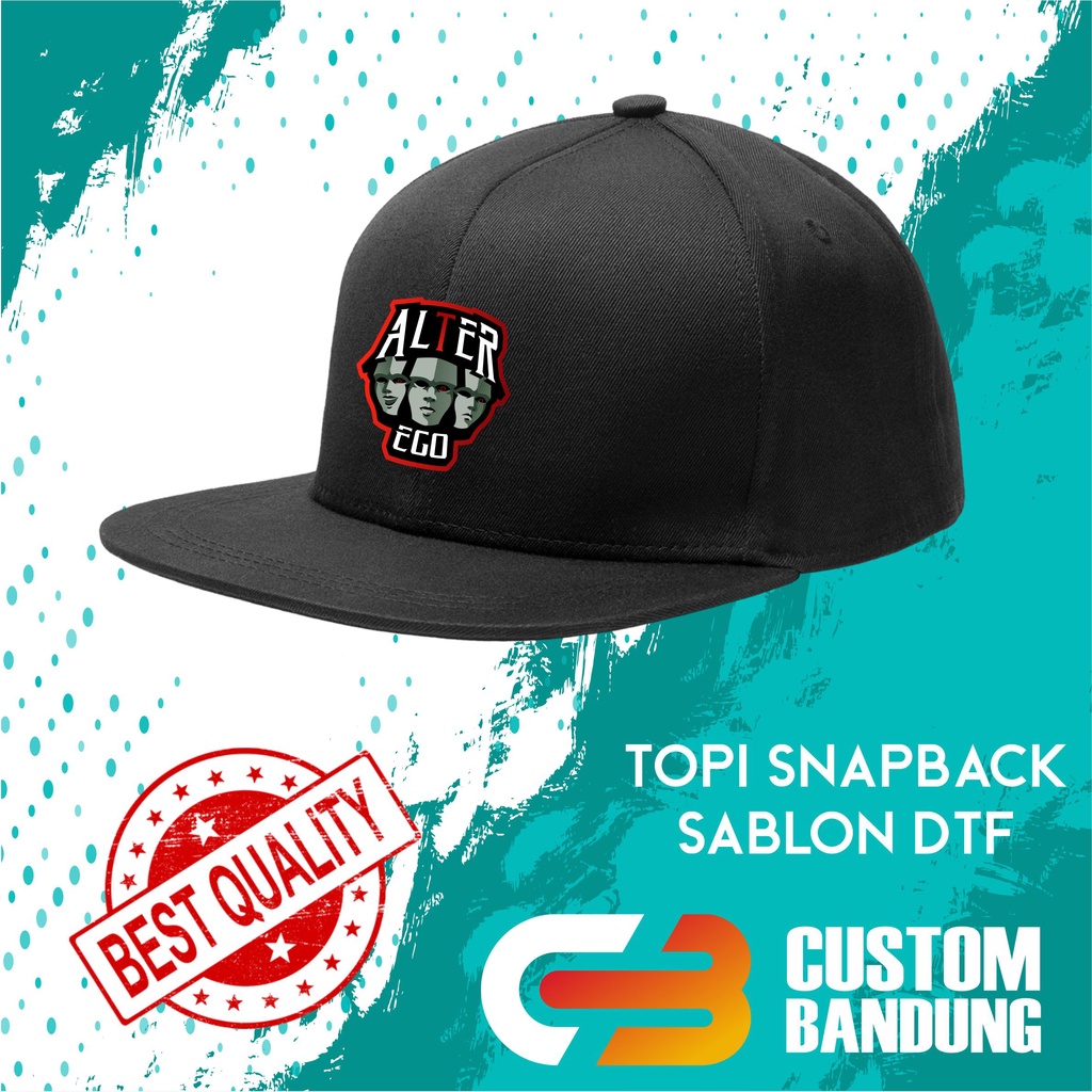 Topi Snapback ALTER EGO ESPORT Pria Wanita Topi Cap Bisa Tulis Nama Bisa COD Original High Premium Quality