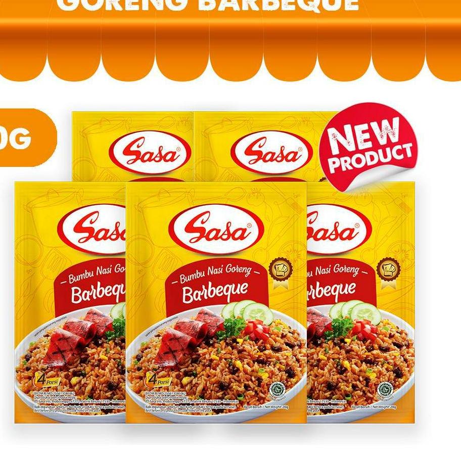 

れ Sasa Bumbu Nasi Goreng Barbeque 20gr x 5pcs HOT SALES 2887 ღ