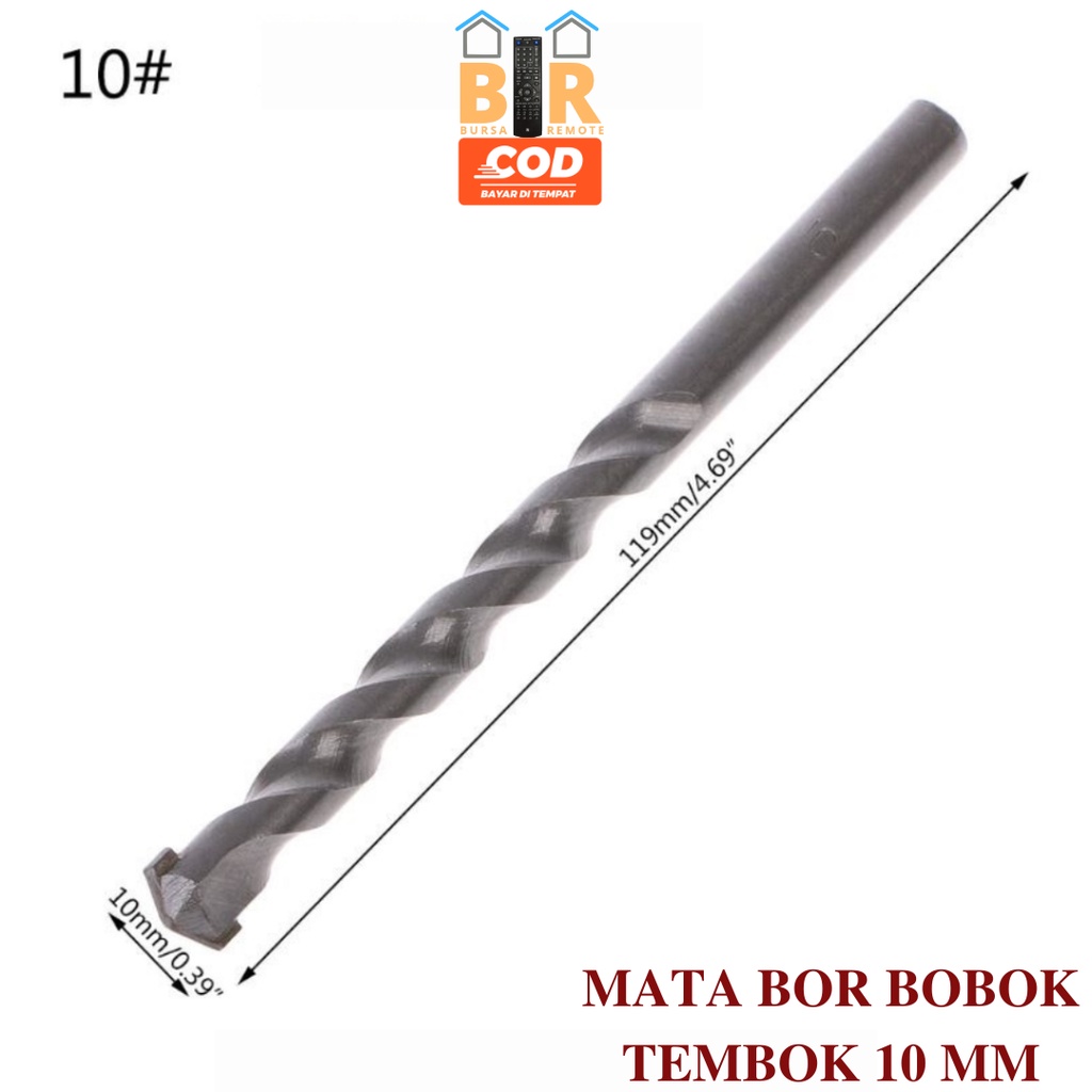 Mata Bor Bobok Masonry Tembok Bit 5 - 12 MM 5 MM 6 MM 8 MM 10 MM 12 MM