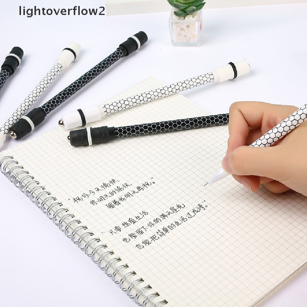 (lightoverflow2) 1pc Pen Gel Gaming Model Putar Untuk Hadiah / Stationery Pelajar