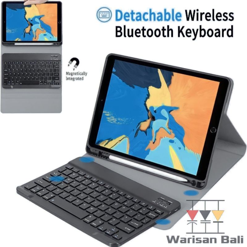 Cover case plus keyboard SEMUA VARIAN IPAD APPLE Ipad Air 6 M2 11&quot; &amp; 13&quot; / Ipad Air 5 M1 10,9&quot; / Ipad 10, Ipad 9, 8, 10,2&quot; / Ipad Pro 11&quot; M4, M2, M1 / Ipad Pro 12,9&quot; M1, M2 / Ipad Pro 13&quot; M4 / Ipad Mini 7, Mini 6
