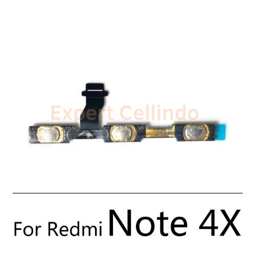 Flexible Tombol On Off Volume Xiaomi Redmi Note 4X High Quality Sparepart HP Xiaomi