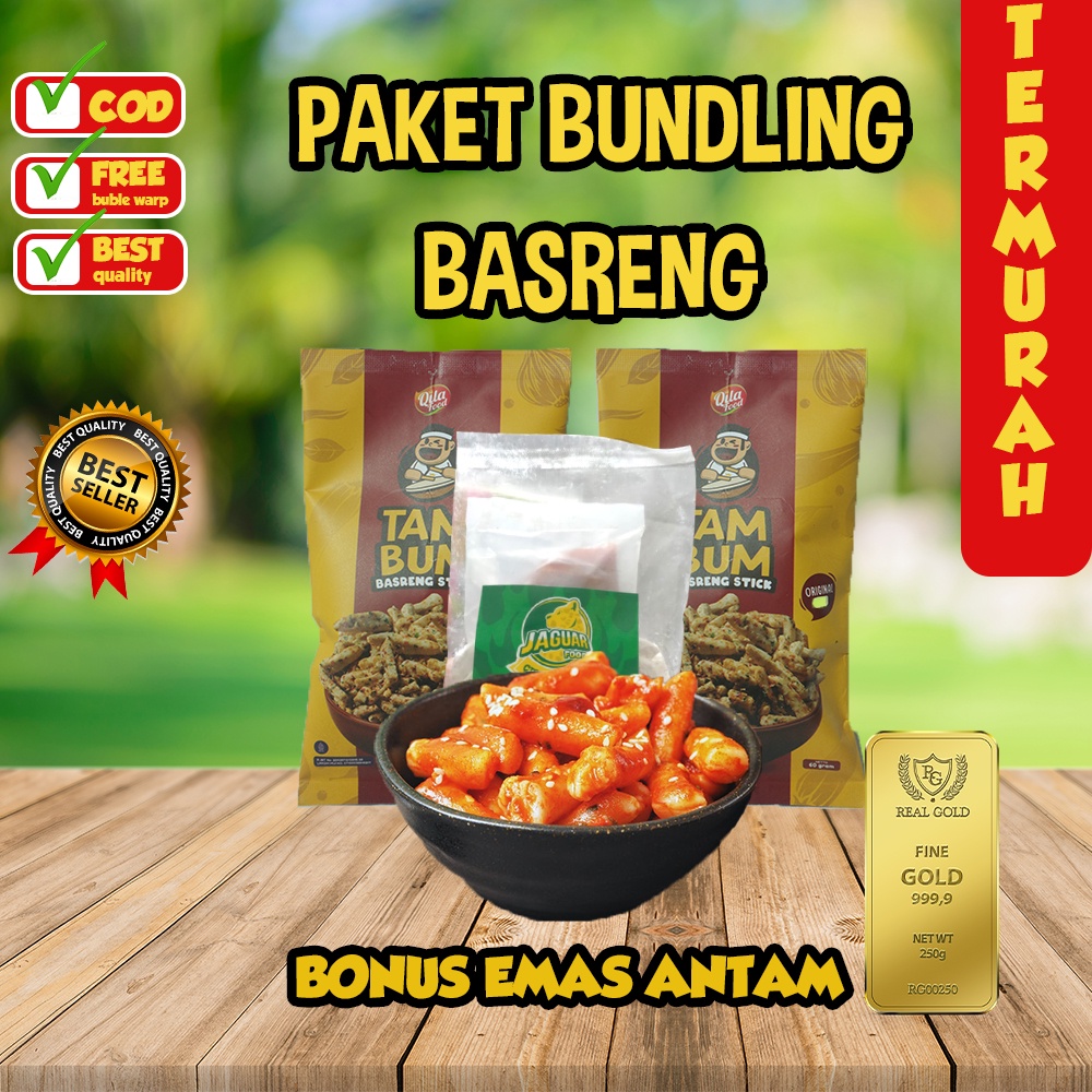 PAKET BUNDLING BASRENG - BASRENG STICK BASRENG PEDAS DAUN JERUK CIRENG ISI CIRENG RUJAK TOPPOKI TTEOBOKKI