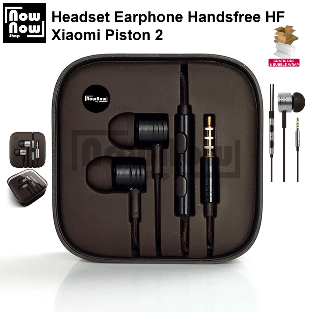 Headset Earphone Handsfree HF Xiaomi Piston 2 In Ear Wired Stereo Super Bass Jack 3.5mm Redmi 1 2 3 4 4A 4X 5 5A Note Mi2 Mi4 Mi4i Mi4C Mi5 Note 6 6A 7 7A 8 8A 9 9C 9T 10 10s 11
