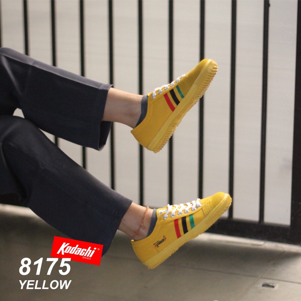 Sepatu Kodachi 8175 Kuning Stripe Hijau Hitam Merah Kodachi Yellow Green Black Red
