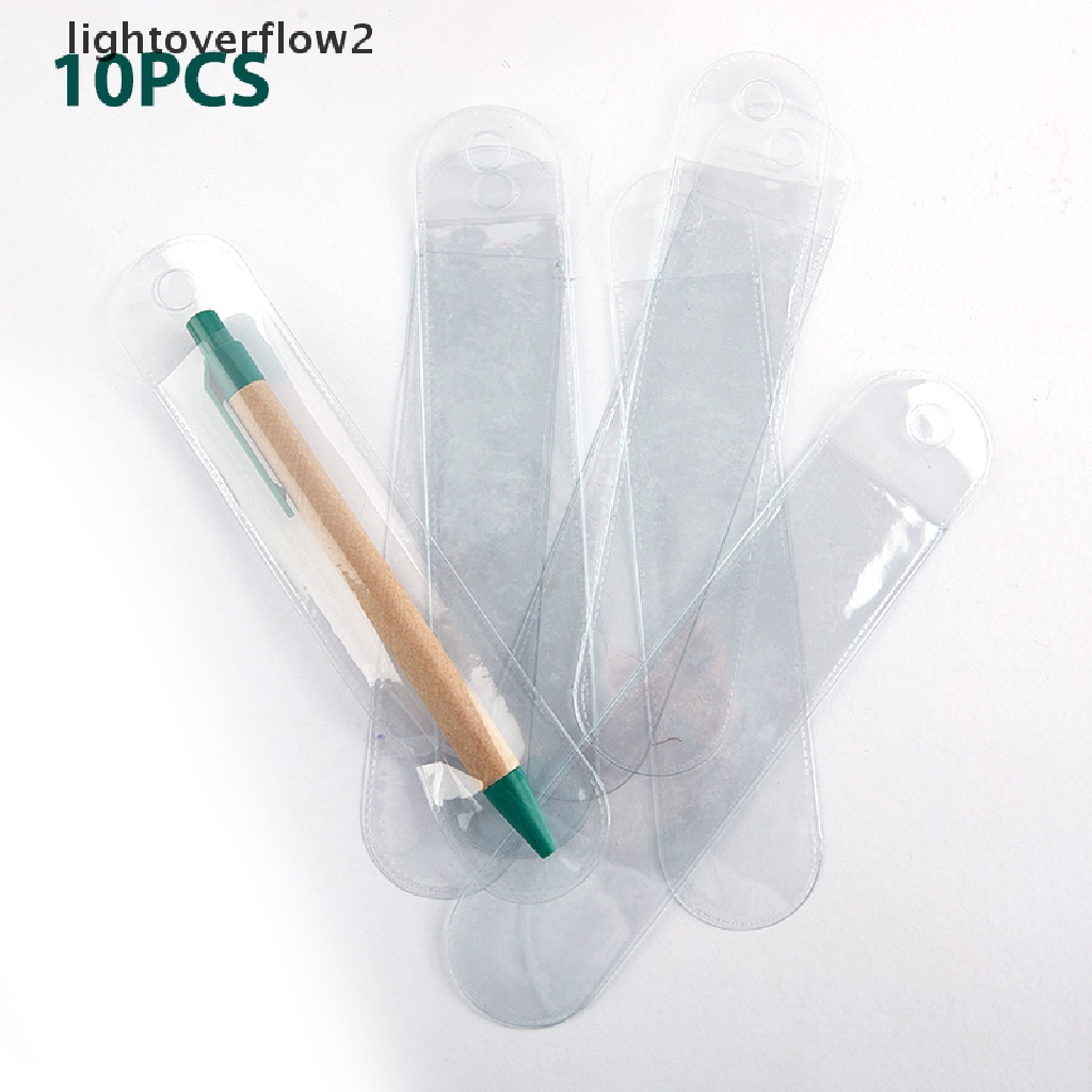 (lightoverflow2) 10pcs / Set Tempat Pensil Universal Bahan Plastik Matte Untuk Hadiah