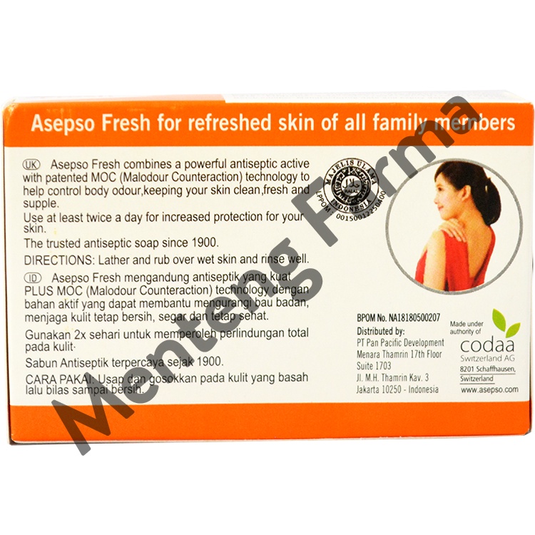 Asepso Fresh 80 Gram - Sabun Batang Antiseptik