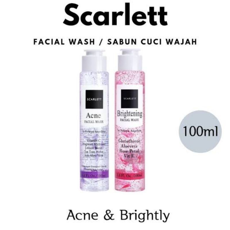 SCARLETT Whitening  Facial wash ~ sabun cuci muka Scarlet