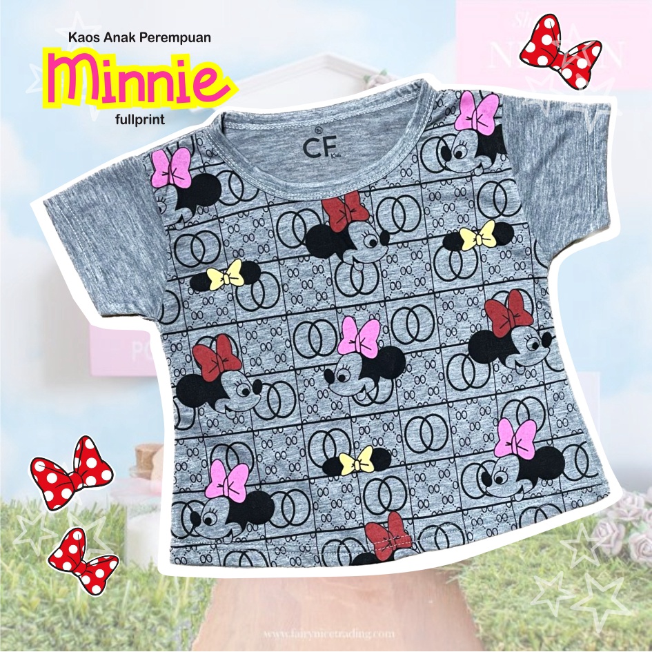 Atasan Kaos Murah Anak Perempuan Minnie CF Kids