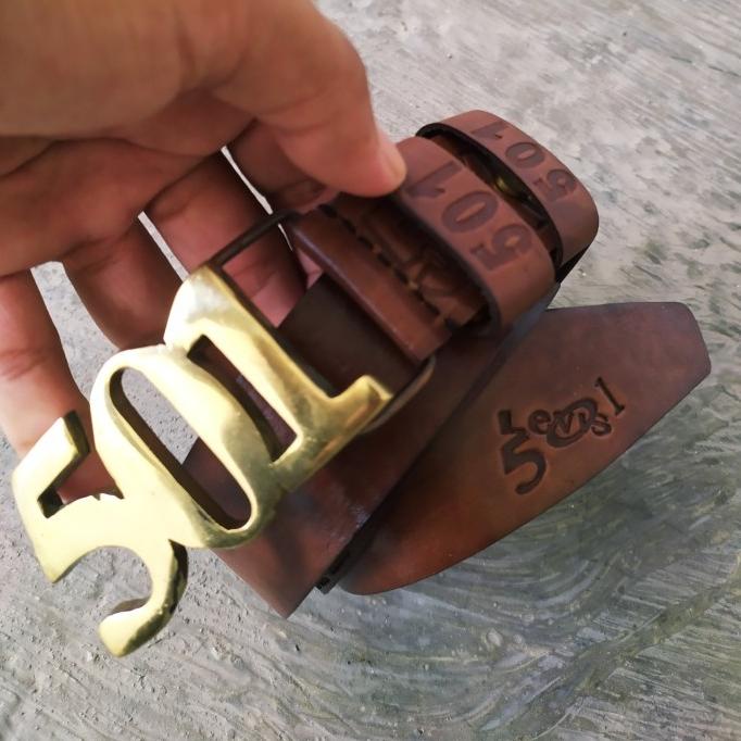 [BISA COD] Sabuk kulit asli 501,sabuk levis kulit,Original genuin leather,ik
