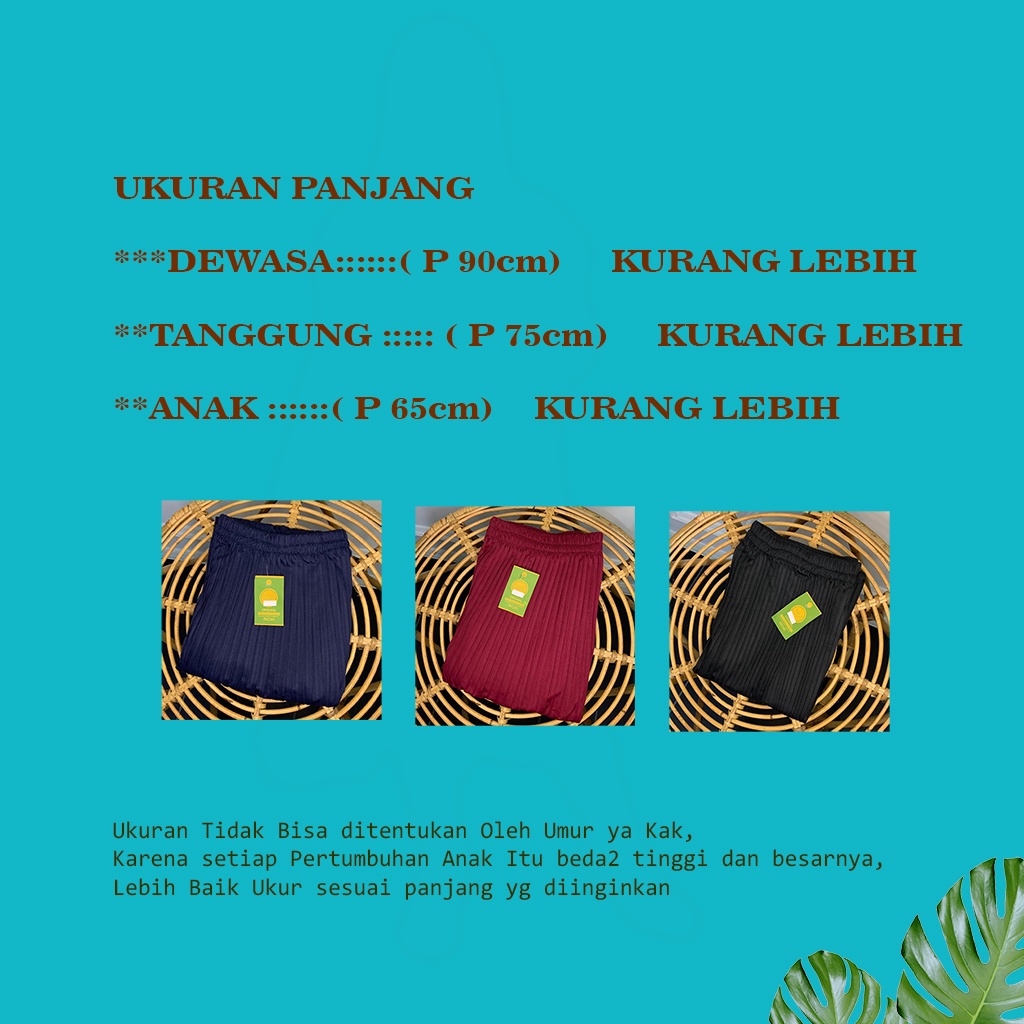 ROK PLISKET LIDI / ROK PLISKET SPAN DEWASA , TANGGUNG, ANAK BAHAN HYGET SUPER