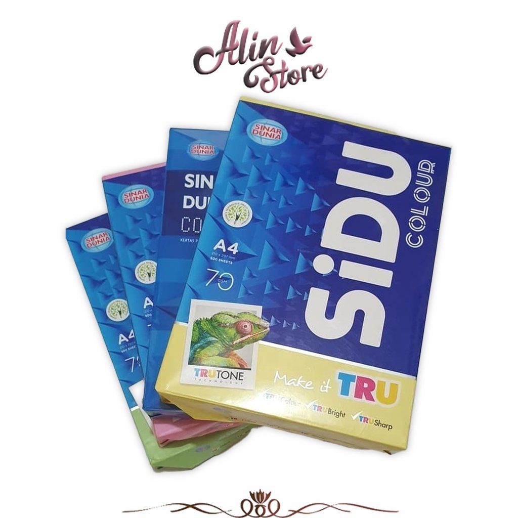 

Kertas HVS Warna A4 70 Gsm Sidu