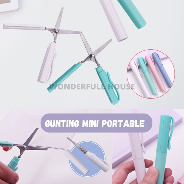 

Kusus Hari Ini Gunting Lipat Mini Gunting Kertas Bentuk Pulpen Portable Scissors Terbatas