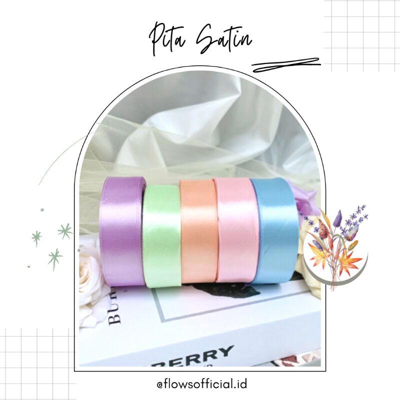 

PITA SATIN UKURAN 2,5 CM (1INCH) 1 ROLL