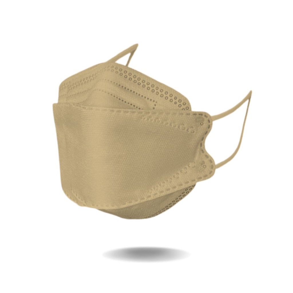 Masker KF94  Warna Warni 1 Pack Isi 10 Pcs-KF94 Khaki