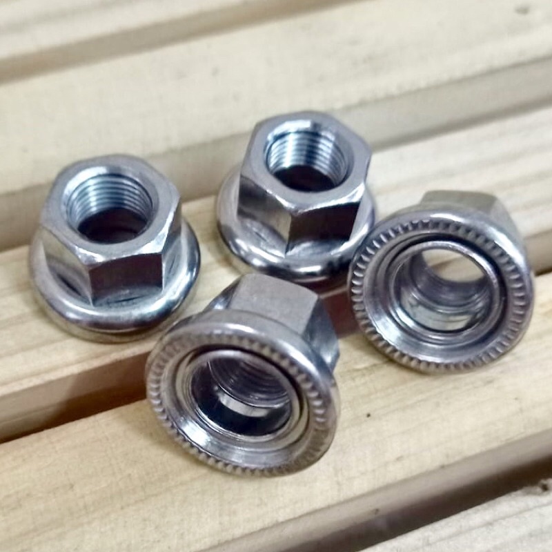 Mur Baut As Hub Bolt Nut Nuts Depan M9 9mm 9 mm Belakang M10 10mm 10 mm Sepeda Fixie Fixed Gear Trac