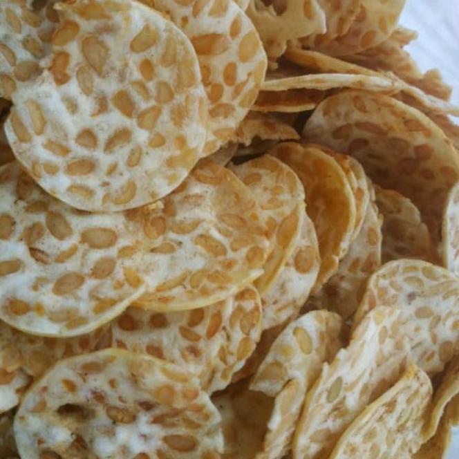 

Telah Hadir KERIPIK TEMPE SAGU /TEMPE OVEN BERAT 500 gram WF6***
