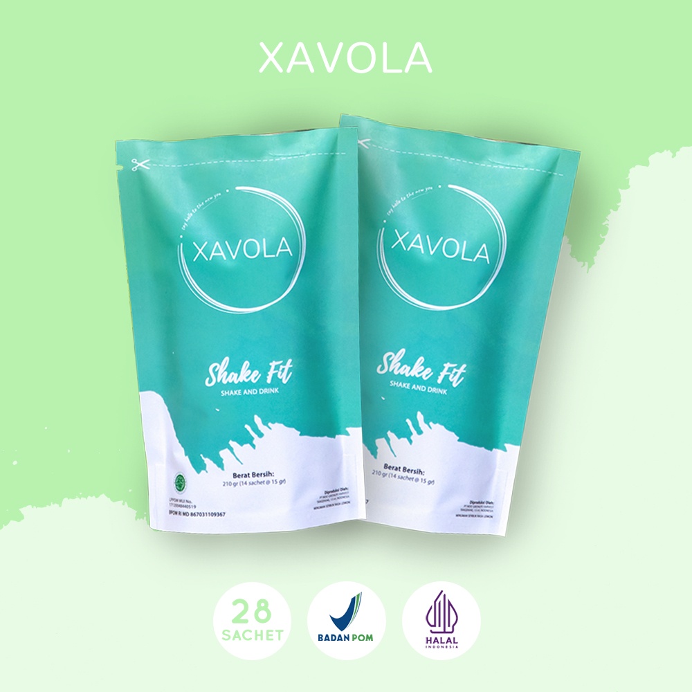 Xavola Shake Fit [2 Pack] | Minuman Serat | Fiber | Detox | BPOM dan Halal