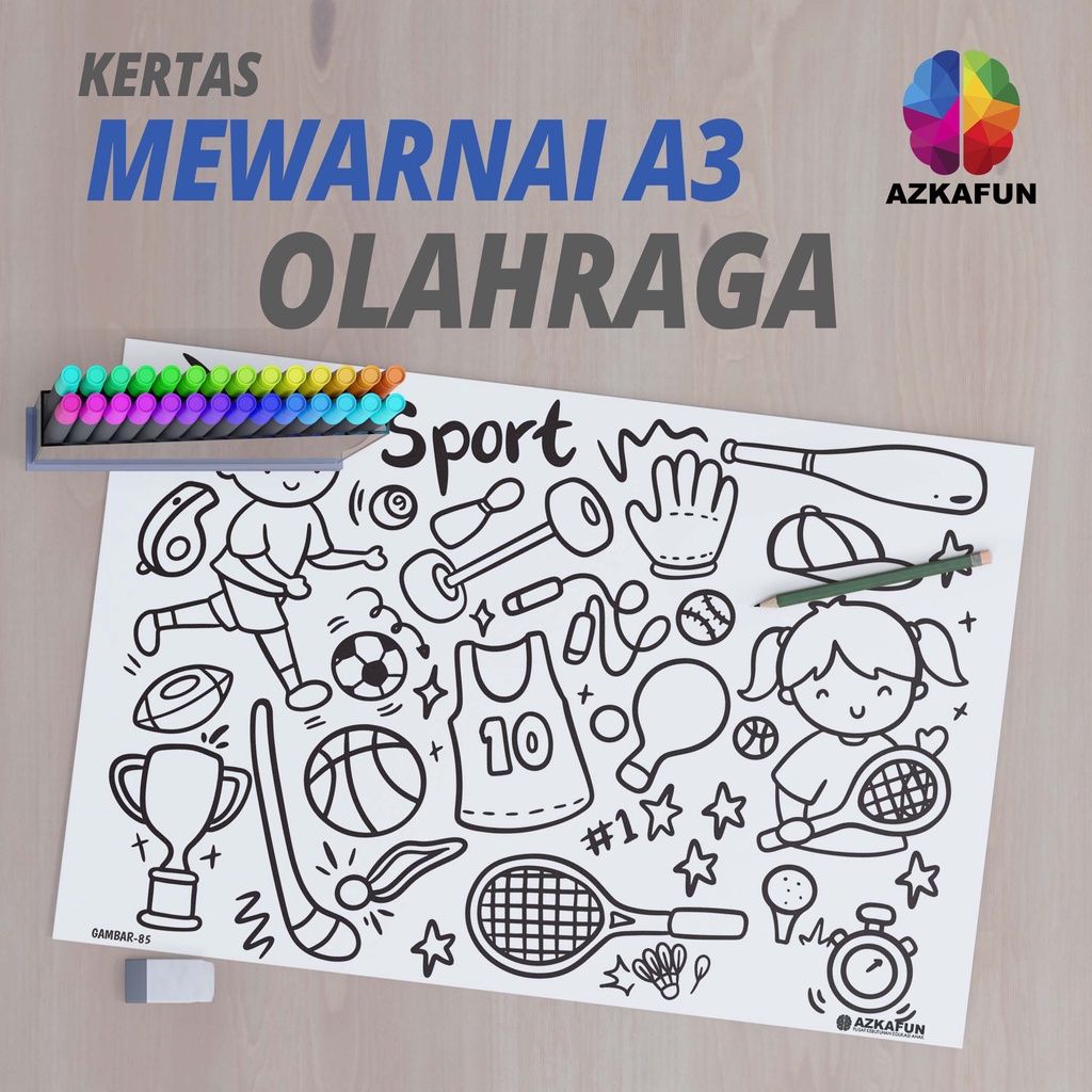 

Kertas Mewarnai A3 OLHARGA - Mewarnai perlengkapan sekolah back to school