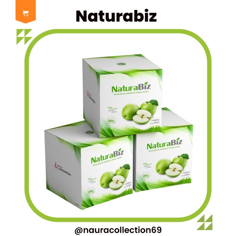 

Naturabiz minuman serbuk apel original pelangsing, diet, penurun berat badan 1 box (10 sachet)