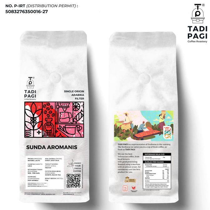 

Arabika Sunda Aromanis 200 gr Roast Bean Coffee Kopi Biji Matang