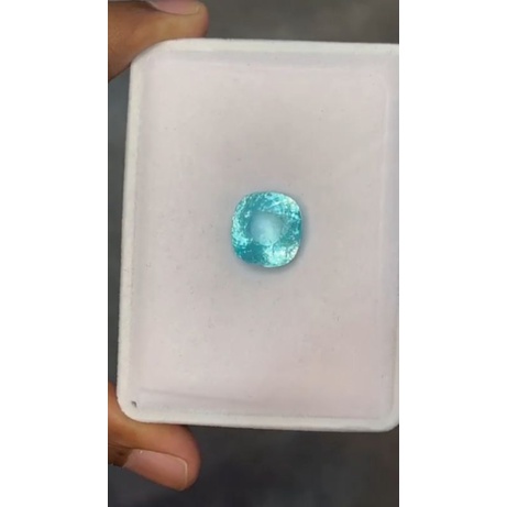 paraiba asli rare item [NATURAL PARAIBA TOURMALINE NO HEAT 7.29CT CERTI GIA] untuk emban cincin ring